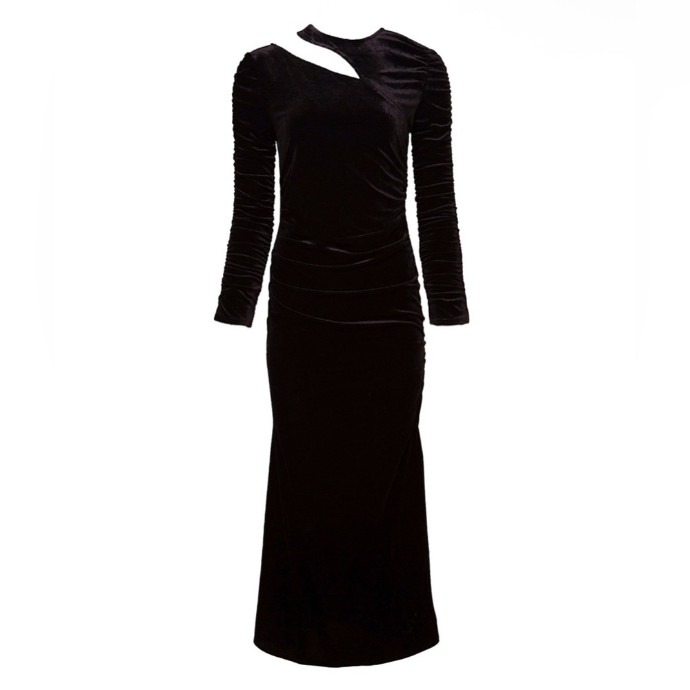 Ivy City Co. Romance Me Dress in Black Velvet NWT